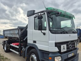 MERCEDES BENZ ACTROS 1841 4x2 Hákový nosič kontejnerů s hydraulickou rukou