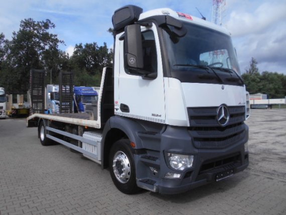 MERCEDES BENZ ANTOS 1824 4X2 prepravník aut + stojov + VZV + Bagrov, naviják + nájazdy