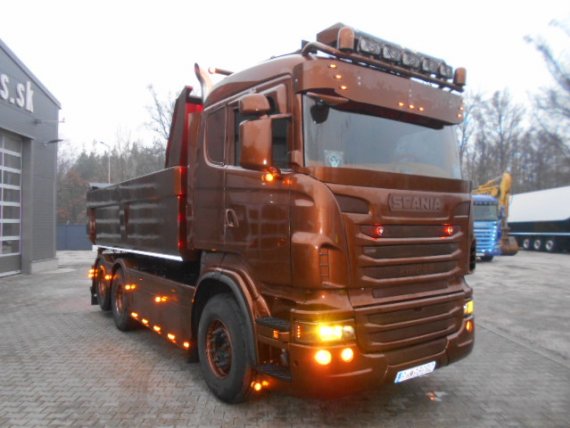 SCANIA R500 V8 Vyklapačka + Show Trucks
