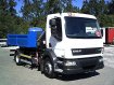 DAF LF 55.220 4X2 Hákový nosič kontajnerov s hydraulickú rukú