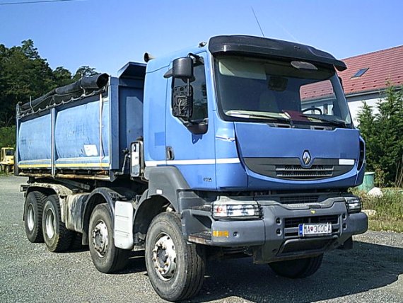 RENAULT KERAX 450 8X4 trojstranná vyklapačka, 2008